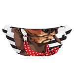 Dachshund With Red Sunglasses Print Fanny Pack