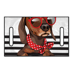 Dachshund With Red Sunglasses Print Golf Cart Seat Cover
