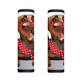 Dachshund With Red Sunglasses Print Handle Covers