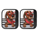 Dachshund With Red Sunglasses Print Handle Covers