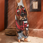 Dachshund With Red Sunglasses Print Harem Pants