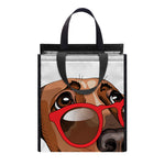 Dachshund With Red Sunglasses Print Insulated Lunch Tote