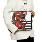 Dachshund With Red Sunglasses Print Laptop Sleeve