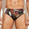 Dachshund With Red Sunglasses Print Men's Swim Briefs