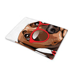 Dachshund With Red Sunglasses Print Pet Cooling Mat Cover