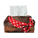 Dachshund With Red Sunglasses Print Rectangle Tissue Box Cover