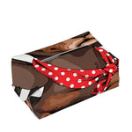 Dachshund With Red Sunglasses Print Rectangle Tissue Box Cover