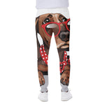 Dachshund With Red Sunglasses Print Scuba Joggers