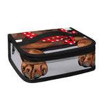 Dachshund With Red Sunglasses Print Small Lunch Bag