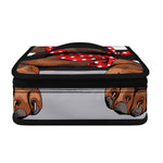 Dachshund With Red Sunglasses Print Small Lunch Bag