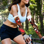 Dachshund With Red Sunglasses Print Sun Protection Arm Sleeves