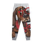 Dachshund With Red Sunglasses Print Sweatpants