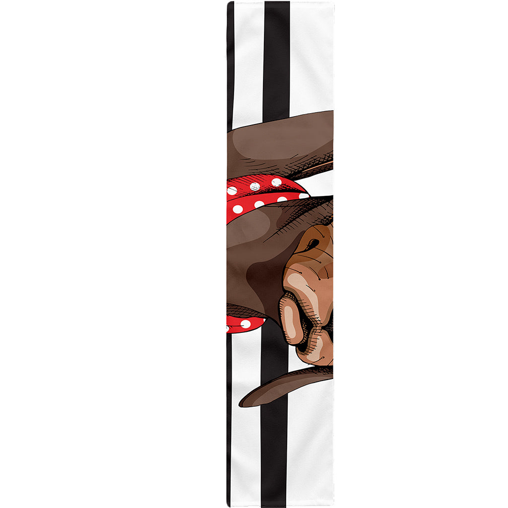 Dachshund With Red Sunglasses Print Table Runner