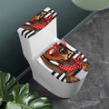 Dachshund With Red Sunglasses Print Toilet Lid And Tank Cover Set