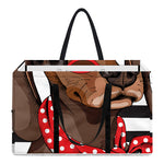 Dachshund With Red Sunglasses Print Utility Tote Bag