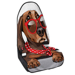 Dachshund With Red Sunglasses Print Waterproof Car Seat Cover