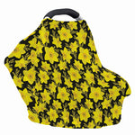 Daffodil And Mimosa Pattern Print Baby Seat Cover