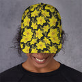 Daffodil And Mimosa Pattern Print Baseball Cap