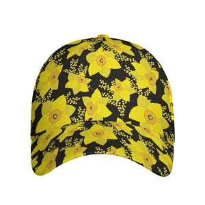 Daffodil And Mimosa Pattern Print Baseball Cap