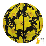 Daffodil And Mimosa Pattern Print Basketball