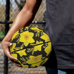 Daffodil And Mimosa Pattern Print Basketball