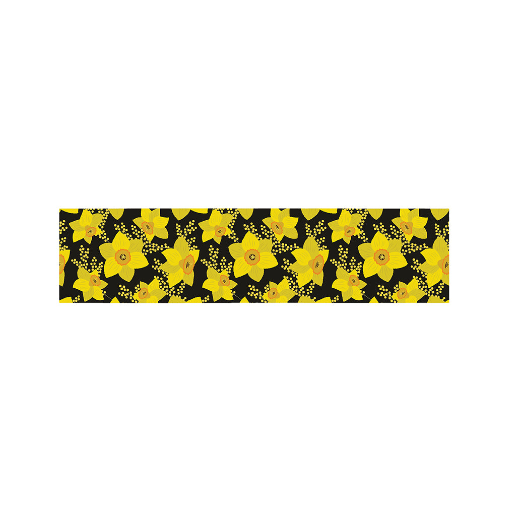 Daffodil And Mimosa Pattern Print Bed Runner
