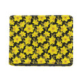 Daffodil And Mimosa Pattern Print Bifold Wallet