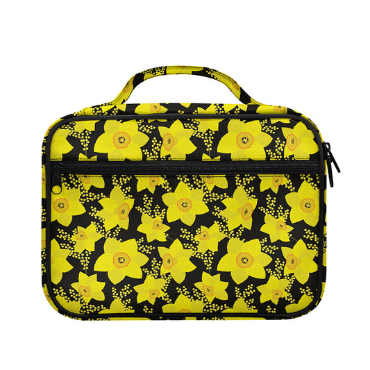 Daffodil And Mimosa Pattern Print Briefcase Bible Bag