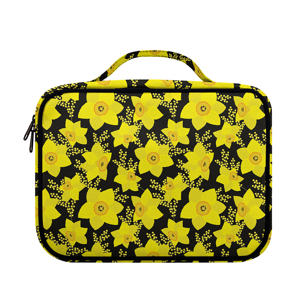 Daffodil And Mimosa Pattern Print Briefcase Bible Bag