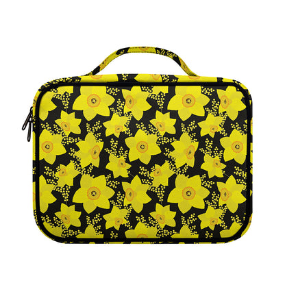 Daffodil And Mimosa Pattern Print Briefcase Bible Bag
