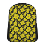 Daffodil And Mimosa Pattern Print Casual Backpack