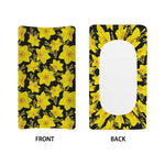 Daffodil And Mimosa Pattern Print Changing Pad Cover