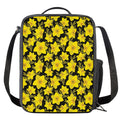 Daffodil And Mimosa Pattern Print Crossbody Lunch Bag
