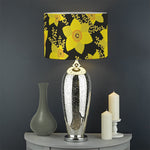 Daffodil And Mimosa Pattern Print Drum Lamp Shade