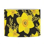 Daffodil And Mimosa Pattern Print Drum Lamp Shade