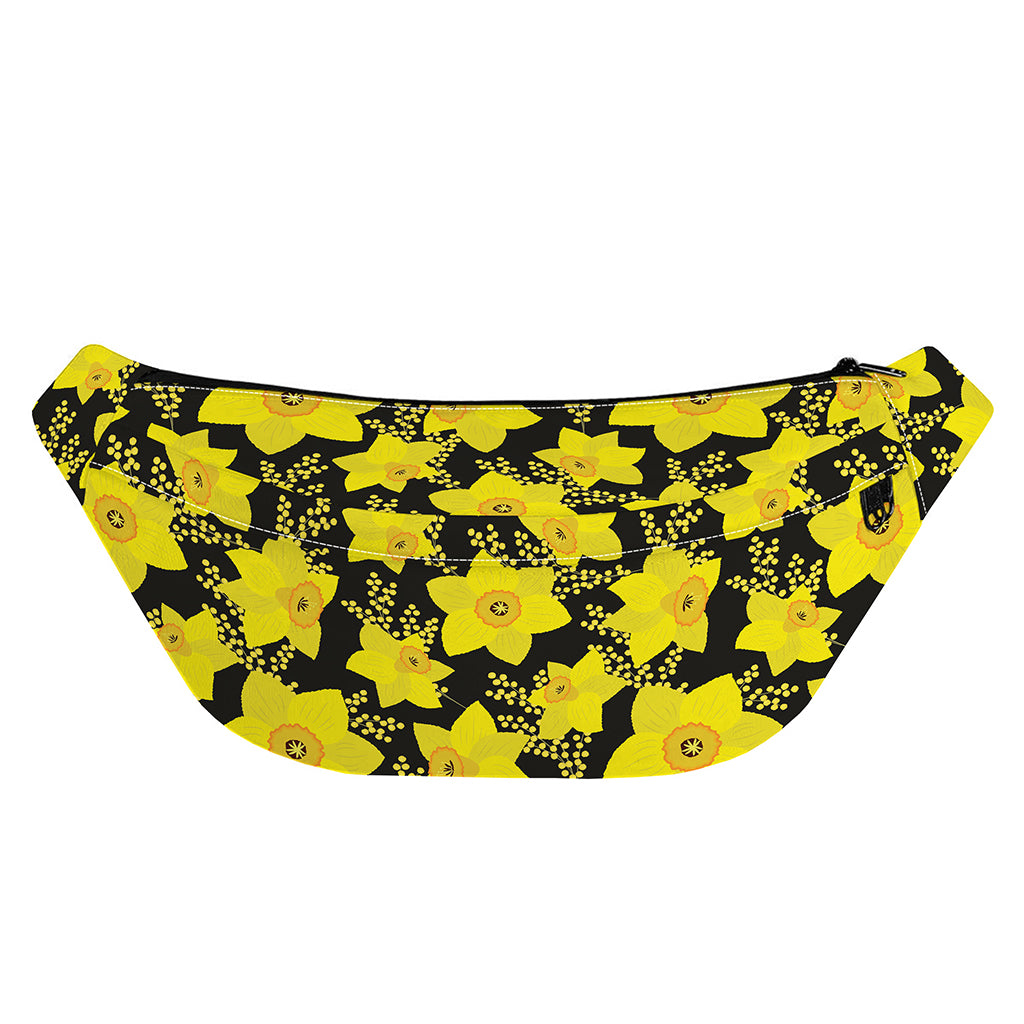 Daffodil And Mimosa Pattern Print Fanny Pack