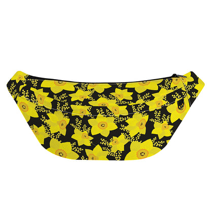 Daffodil And Mimosa Pattern Print Fanny Pack
