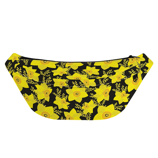 Daffodil And Mimosa Pattern Print Fanny Pack