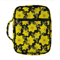 Daffodil And Mimosa Pattern Print Front Pocket Bible Bag