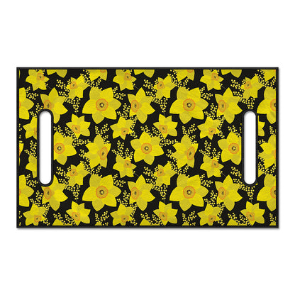 Daffodil And Mimosa Pattern Print Golf Cart Seat Cover