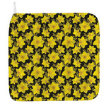 Daffodil And Mimosa Pattern Print Hand Towel