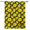Daffodil And Mimosa Pattern Print House Flag