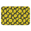 Daffodil And Mimosa Pattern Print Indoor Door Mat