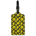 Daffodil And Mimosa Pattern Print Luggage Tag