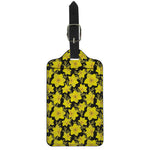 Daffodil And Mimosa Pattern Print Luggage Tag