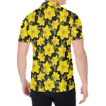 Daffodil And Mimosa Pattern Print Men's Shirt