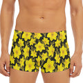 Daffodil And Mimosa Pattern Print Men's Short Boxer Briefs