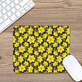 Daffodil And Mimosa Pattern Print Mouse Pad