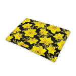 Daffodil And Mimosa Pattern Print Pet Cooling Mat Cover