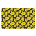Daffodil And Mimosa Pattern Print Polyester Doormat